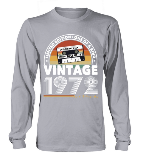 50th birthday vintage 1972 aged perfectly Long sleeved Unisex