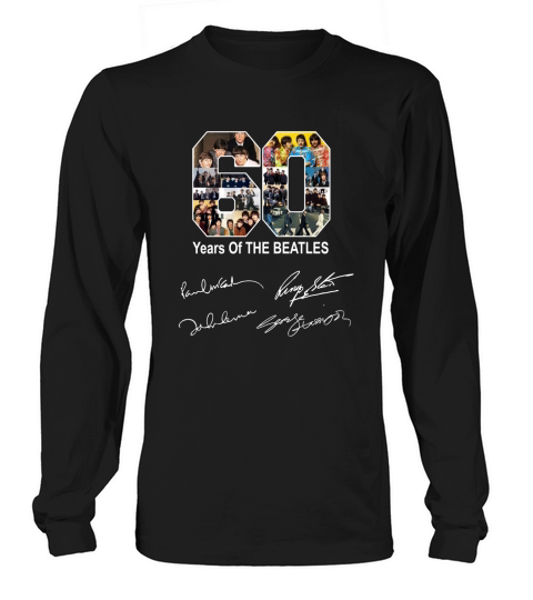 60 years of The Beatles all signature Long sleeved Unisex