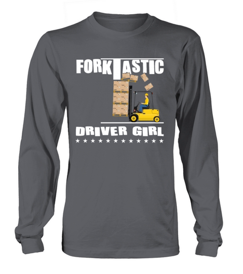 Forktastic Driver Girl - Funny Forklift Long sleeved Unisex