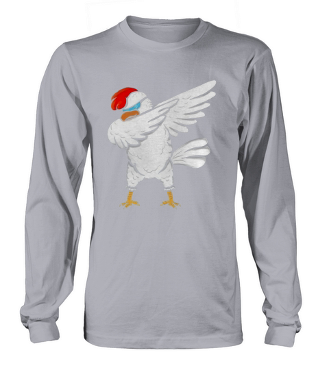 Funny Dabbing Chicken Lover Shirt Long sleeved Unisex