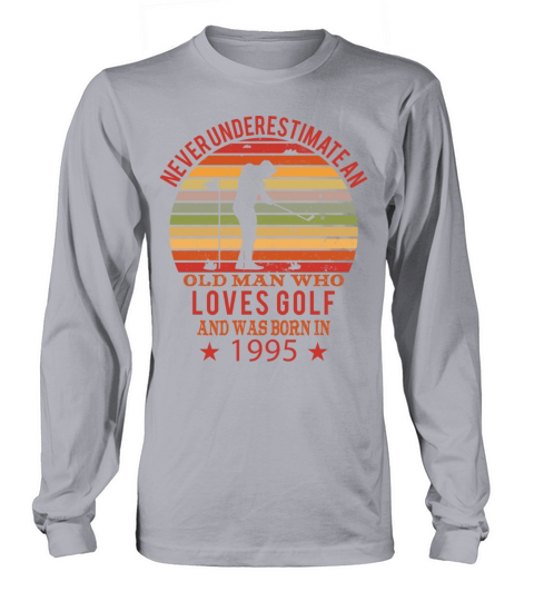 Golfing Golfplayers Vintage 1995 Birthday Long sleeved Unisex
