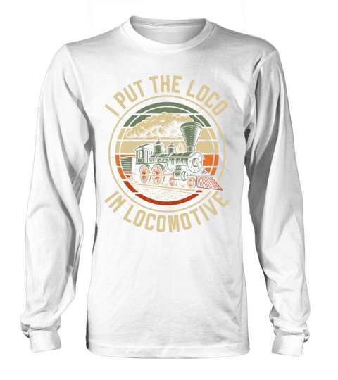 Steam Train Driver Trainspotting Long sleeved Unisex