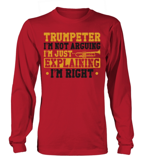 Trumpet Player Vintage Trumpeter Long sleeved Unisex