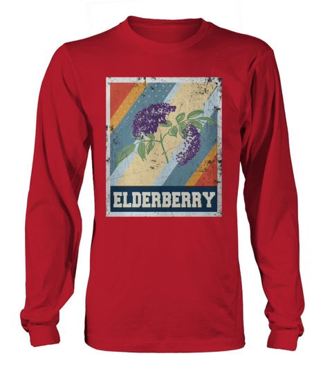 vintage style Elderberry Long sleeved Unisex