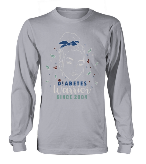 Warrior Since 2004 Blue Diabetes Awareness Month Long sleeved Unisex