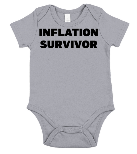 2022 inflation survivor Short Sleeve Baby One-Piece