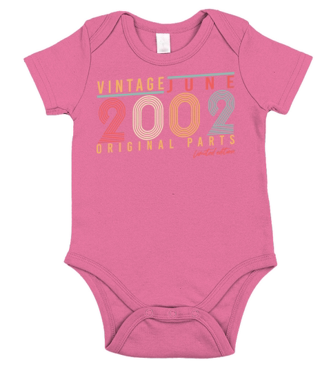 20th Anniversary Of June 2002 Short Sleeve Baby One-Piece