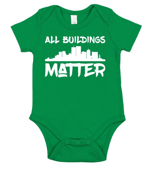 All buildings matter retro Short Sleeve Baby One-Piece