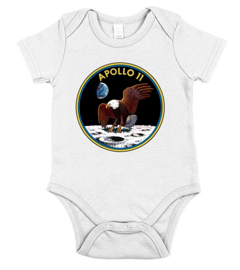 Apollo 11 Mission Logo Short Sleeve Baby One-Piece
