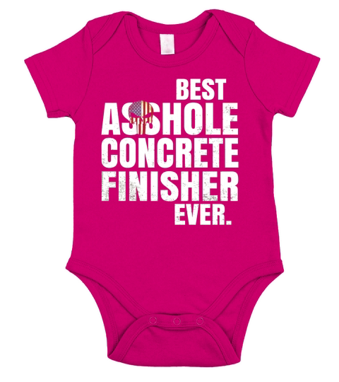Best Asshole Concrete finisher Ever. Short Sleeve Baby One-Piece