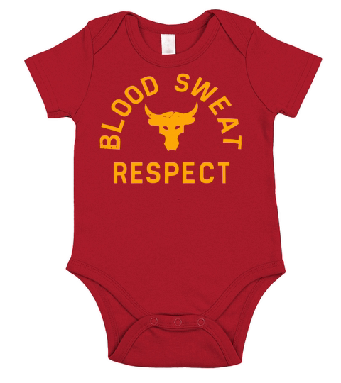 blood sweat respect Short Sleeve Baby One-Piece