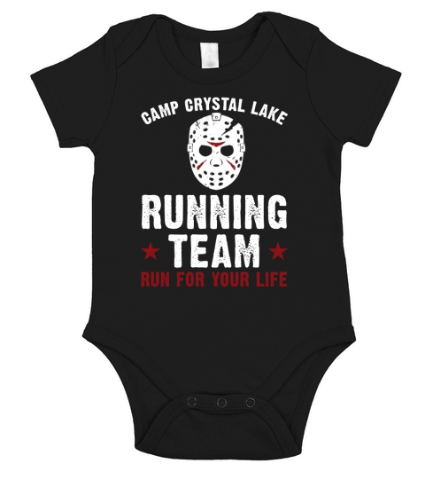 CAMP CRYSTAL LAKE RUNNING TEAM Short Sleeve Baby One-Piece