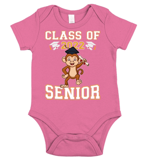 Class Of 2022 Senior Graduate Funny Graduation Short Sleeve Baby One-Piece