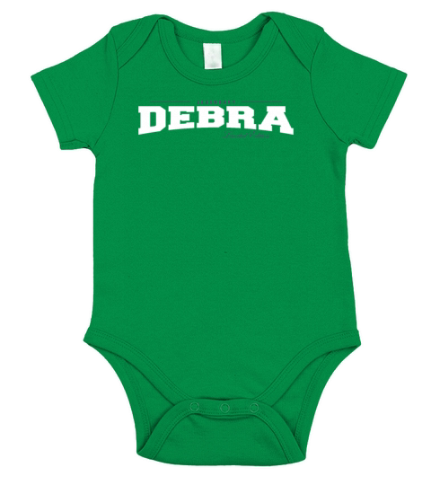 Debra Name Limited Edition Funny Retro Vintage 80s Short Sleeve Baby One-Piece