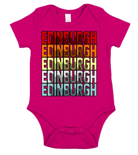 Edinburgh Scottish Ancestry Gift Short Sleeve Baby One-Piece