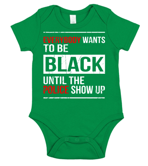 Everybody wants to be Black Short Sleeve Baby One-Piece