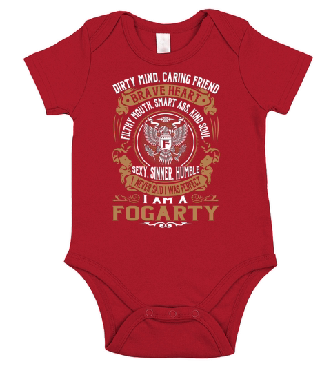 FOGARTY Brave Heart Eagle Name Shirts Short Sleeve Baby One-Piece