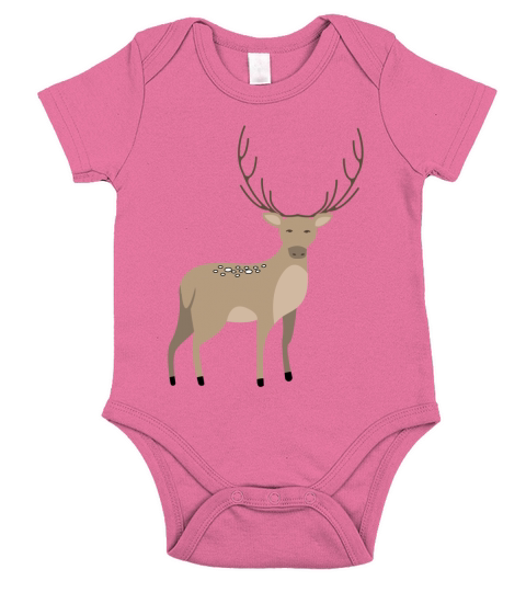 Forest animal(29) Short Sleeve Baby One-Piece