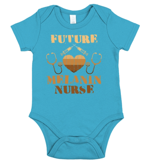Future Melanin Nurse Melanin Black African Nurse Short Sleeve Baby One-Piece