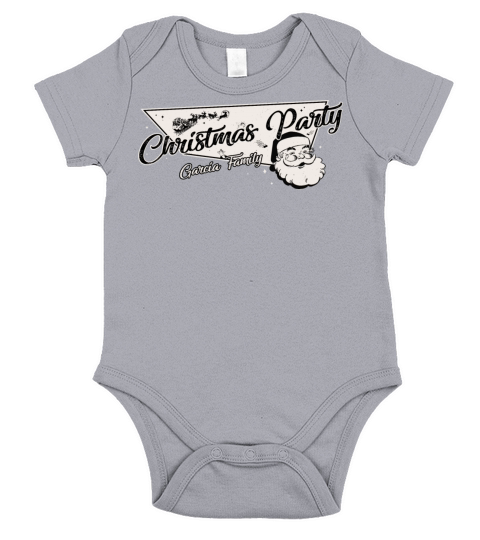 Garcia Family Ready for Christmas Party Short Sleeve Baby One-Piece