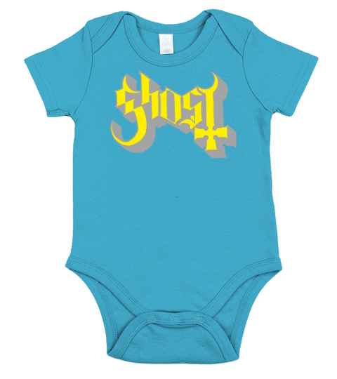 Ghost Logo Short Sleeve Baby One-Piece