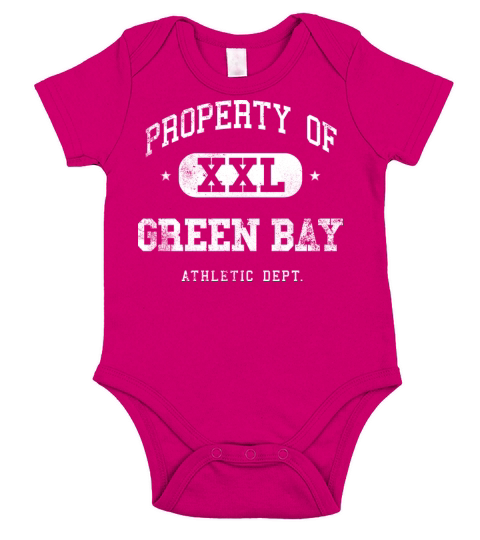 Green Bay XXL Property of Athletic Department Short Sleeve Baby One-Piece