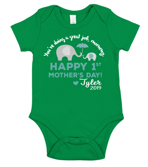 Happy 1st Mother Day - Baby Onesie Short Sleeve Baby One-Piece