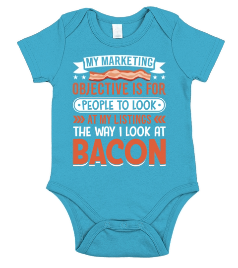 I Look at Bacon - Funny Pig Meat Pork Lover Short Sleeve Baby One-Piece