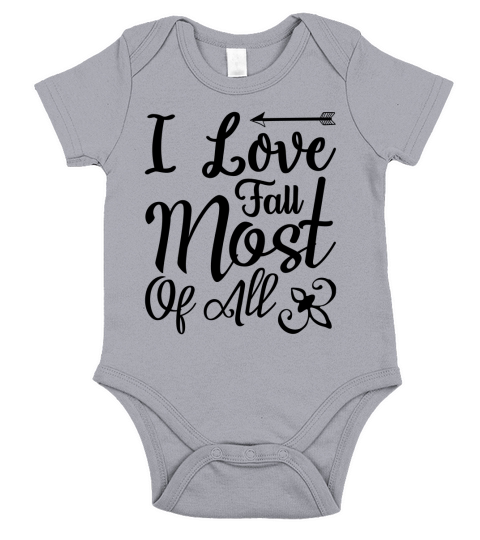 I love fall most of alll Short Sleeve Baby One-Piece