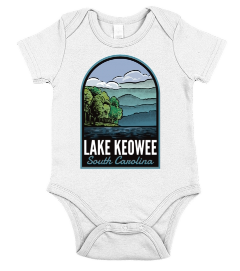 Lake Keowee South Carolina Short Sleeve Baby One-Piece