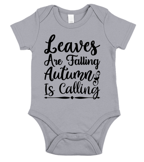 Leaves are falling autumn is calling 01 Short Sleeve Baby One-Piece