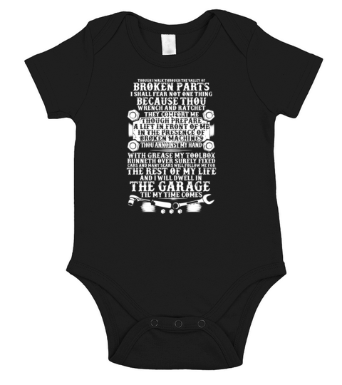 Mechanic Garage Shirt Short Sleeve Baby One-Piece