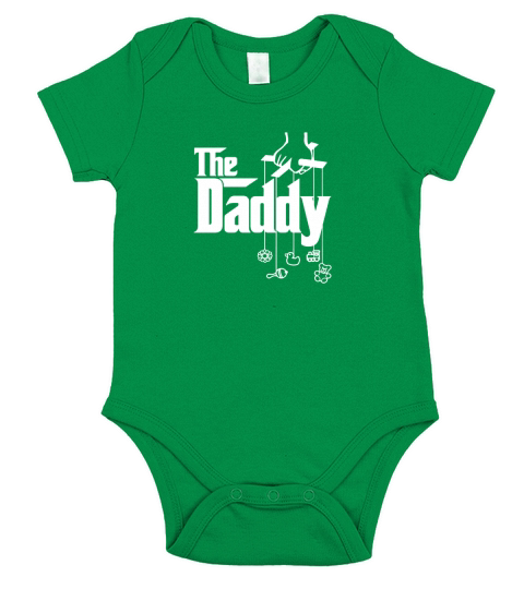 Mens The Daddy! First Time Fathers Day, New Dad Gift PREMIUM Tee Black Men Short Sleeve Baby One-Piece