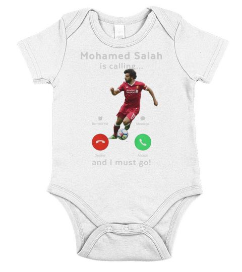 Mohamed Salah  is calling Short Sleeve Baby One-Piece