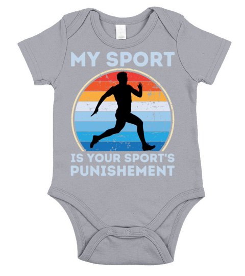 My Sport Is Your Sports Punishment Man Runner Short Sleeve Baby One-Piece