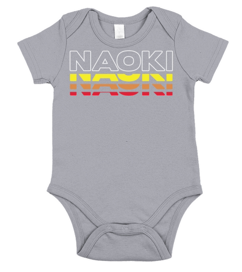 Naoki First Name Funny Vintage Sunset Naoki Short Sleeve Baby One-Piece