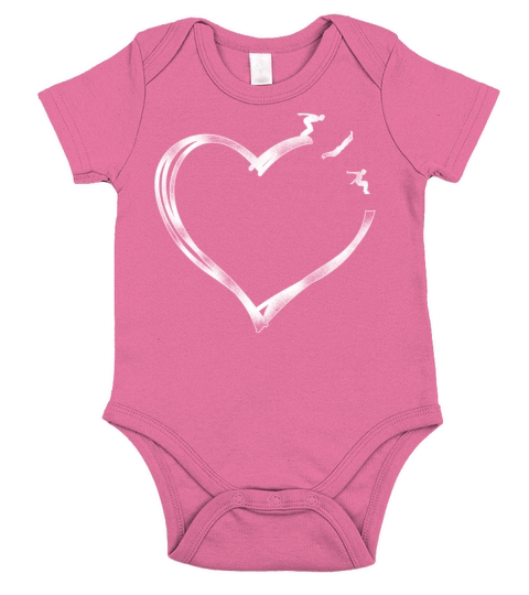 Parkour Free Running Traceur Heart Short Sleeve Baby One-Piece