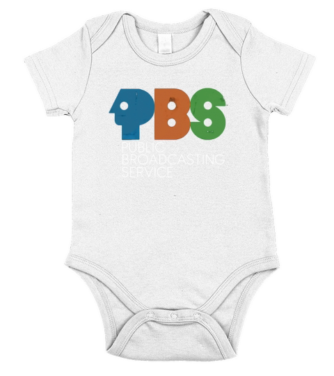 PBS Vintage Logo Distressed Short Sleeve Baby One-Piece