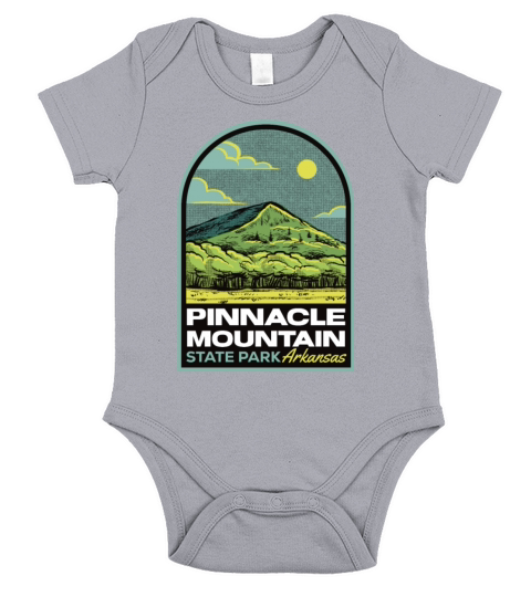 Pinnacle Mountain State Park Arkansas Vintage Short Sleeve Baby One-Piece