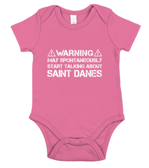 Saint Dane Warning Short Sleeve Baby One-Piece