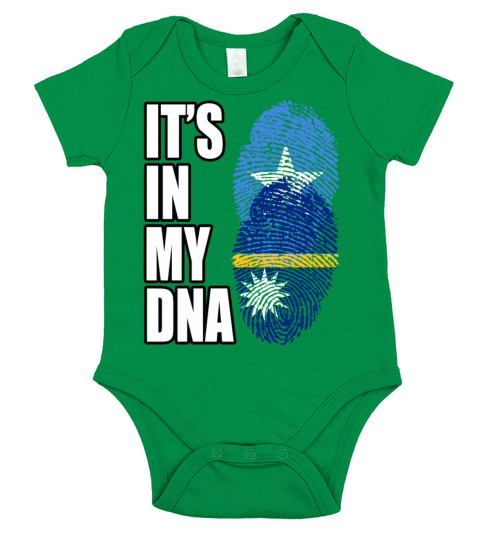 Somali And Nauruan Vintage Heritage DNA Flag Short Sleeve Baby One-Piece