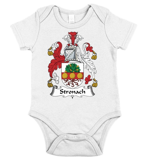Stronach Family Crest Scottish Family Crests Short Sleeve Baby One-Piece