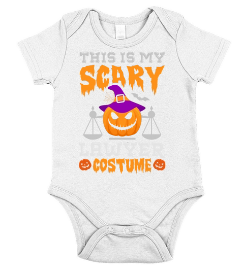This Is My Scary Lawyer Halloween Costume Short Sleeve Baby One-Piece