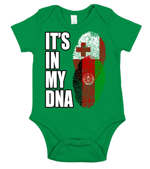 Tongan And Afghanistan Mix Heritage DNA Flag Short Sleeve Baby One-Piece