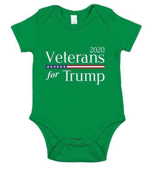 Veterans For Trump 2020 shirt Short Sleeve Baby One-Piece