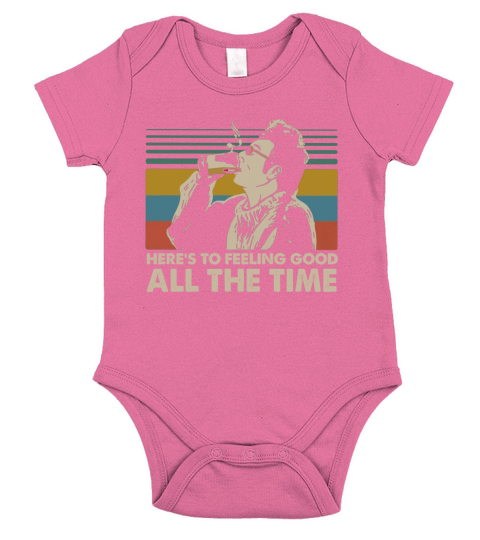 Vintage Here’s To Feeling Good All The Time Cosmo Kramer shirt Short Sleeve Baby One-Piece