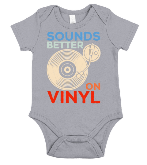 Vinyl DJ Music Record Men Vintage Short Sleeve Baby One-Piece