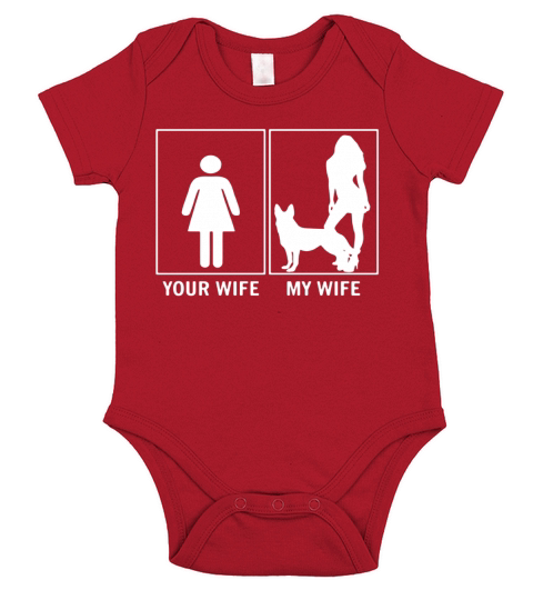 Your Wife My Wife Funny German Shepherd Dog Lovers T-Shirt 1 Short Sleeve Baby One-Piece