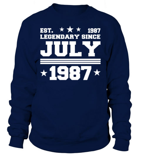 35th birthday July vintage 1987 gift idea Sweatshirt Unisex
