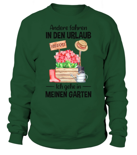 Garden Vacation Funny Quote Gardener Gift Idea Sweatshirt Unisex